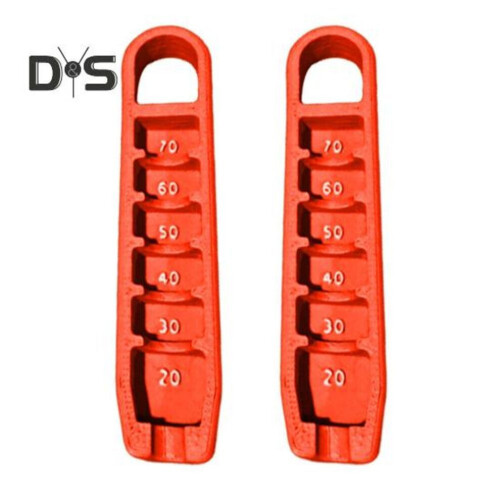 (red) 2pcs Golf Tee Height Tool With Scale Compact Design Portable Precision Golf Tee Height Setter Easy-to-use Golf Training Accessory