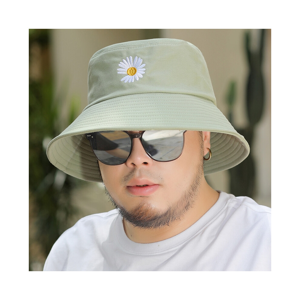 (52-56 cm K523 - Vert) Chapeau de soleil grande taille pour homme, chapeau de pêcheur d'été en coton Panama pour