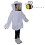 Abbigliamento alla moda, camice da apicoltore, velo, indumenti protettivi per api, cappello, pullover, 4