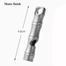 (8) Mini Waterproof Titanium Whistle Portable Emergency Exploring Accessories Outdoor Edc Tool