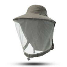 Chapeau de protection unisexe pour l'été (55-60 cm, vert armée) pour homme, protection du visage et du cou, chapeau