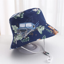 (52 cm (convient aux 2-5 ans) 13 lion jeep bleu marine) Chapeaux bobs pour hommes de dessin animé Panama Chapeau