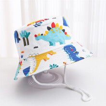 (52 cm (convient aux enfants de 2 à 5 ans) 02 dinosaure blanc) Chapeau bob pour homme de dessin animé Panama été