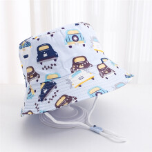 (52 cm (convient aux 2-5 ans) 08 ciel de voiture) Chapeaux de seau pour hommes de dessin animé Panama Chapeau