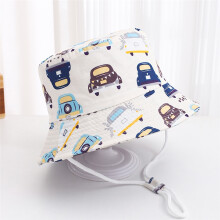 (52 cm (convient aux enfants de 2 à 5 ans) 07 blanc voiture) Chapeaux bobs pour hommes de dessin animé Panama