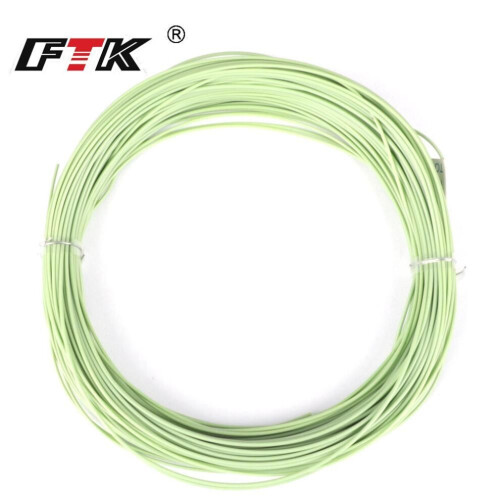 (light green, WF-4F) Ftk Fly Fishing Line Weight Forward Floating Line Welded Loop 100 Ft. Wireless Spool