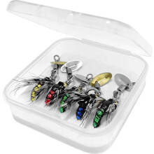 Anzuelos para moscas de 14 mm de longitud, 5 unidades, señuelos para insectos y cebos.