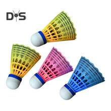 (4pcs) 3/4 /8 Pcs Led Badminton Shuttlecocks Long-lasting Night Visible Nylon Glowing Shuttlecocks Windproof Lighting Badminton For