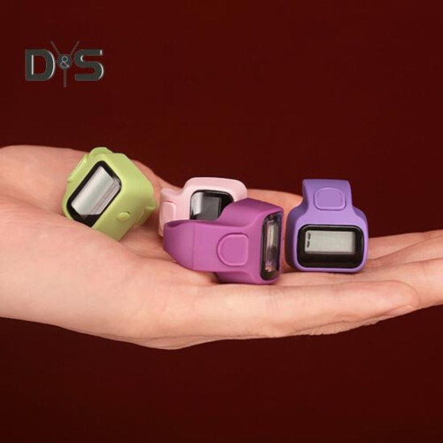 3pcs Electronic Finger Ring Counter With Led Light 5-digit Number Clicker Lcd Digital Display Manual Clicker Resettable 2