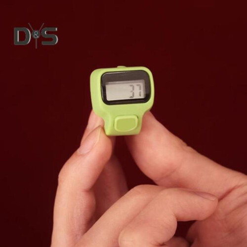 3pcs Electronic Finger Ring Counter With Led Light 5-digit Number Clicker Lcd Digital Display Manual Clicker Resettable 1