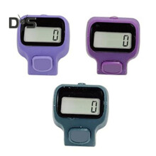 (D) 3 pezzi Contatore elettronico ad anello con luce LED Contatore numerico a 5 cifre Display digitale