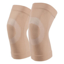 (beige, S) Elastische brede toepassing compressie ultradunne bandage basketbal kniebrace voor beschermer