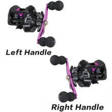 (paars, rechtshandig) Sougayilang 7.2:1 Gear Ratio Metal Spool Baitcasting Reel 18+1bb Anti Explosion