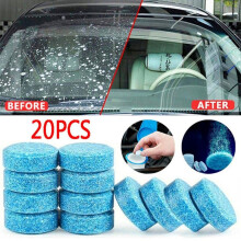 (Azul, 20 piezas) Limpiador de parabrisas de coche, tabletas efervescentes compactas, detergente, 20/10/4/1