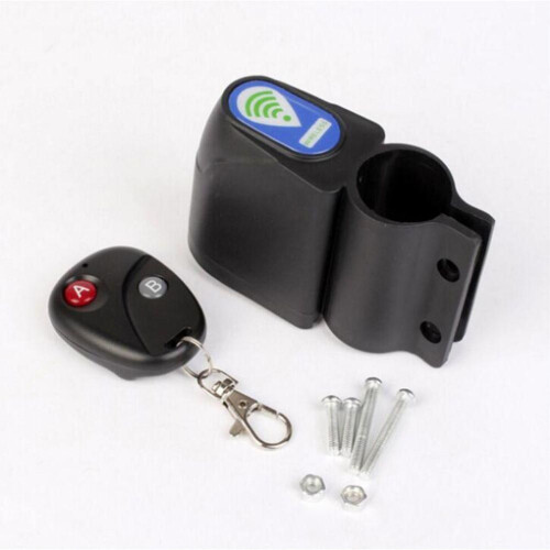 Anti-thef Electronic Vibration Sensor Security Loud Remote Lock Alarm Device Bicycle Alertor