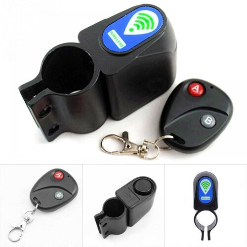 Anti-thef Electronic Vibration Sensor Security Loud Remote Lock Alarm Device Bicycle Alertor 2