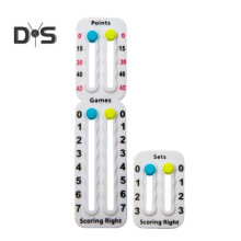 (white) 2 Pcs Score Keeper For Tennis Racket And Padel Easily Mounted Small Score Board Counter Portable Point Tracker For Recording