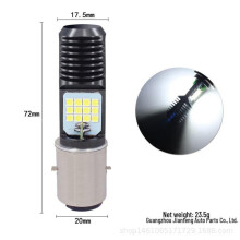 (weiß, BA20D) Led Motorrad Scheinwerfer Birne H4 Ba20d Px15d 24smd 3030 Hohe Leistung, Hohe Helligkeit