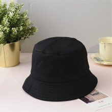 (Enfant (52-54 cm) noir) Chapeau bob pliable d'été en coton unisexe pour homme, protection solaire d'extérieur