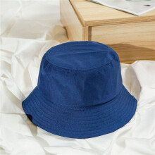 (Enfant (52-54 cm) bleu saphir) Chapeau bob pliable d'été en coton unisexe pour homme