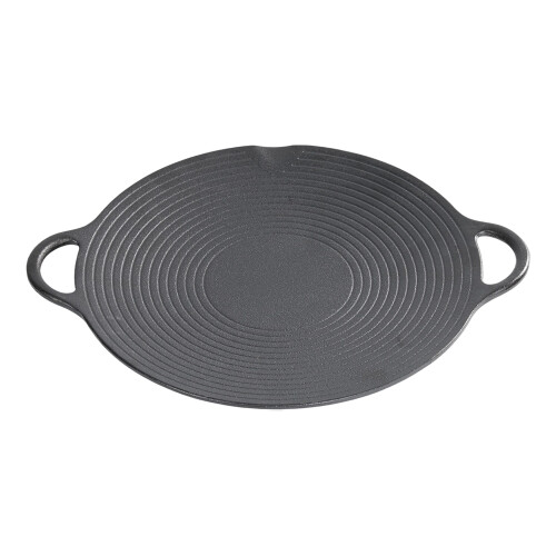 Garden Sanctuary Cast Iron Grill Pan BBQ Griddle Pan, 35cm 1