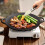 Garden Sanctuary Cast Iron Grill Pan BBQ Griddle Pan, 35cm 6