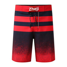 (rood, 34) Waterafstotende, snel drogende surfshorts voor heren, zomer 2022