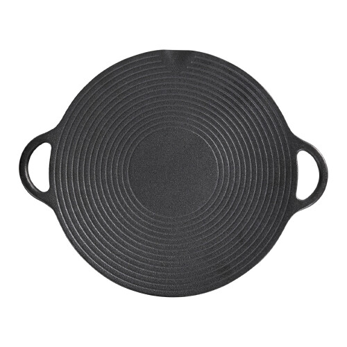 Garden Sanctuary Cast Iron Grill Pan BBQ Griddle Pan, 35cm 2