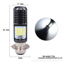 (weiß, PX15D) Led Motorrad Scheinwerfer Birne H4 Ba20d Px15d 24smd 3030 Hohe Leistung, Hohe Helligkeit