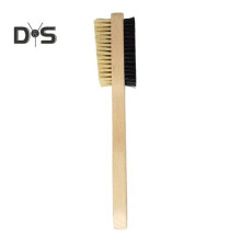 (A) Wooden Rock Climbing Brush Ergonomic Handle Thick Boar Bristles Portable Indoor Outdoor Climbing Bouldering Brush Cleaning Tool