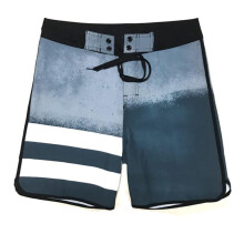 (grijs, 36) Elastische, snel drogende surfstrandshorts - gestreept en losvallend voor bodybuildingwedstrijden