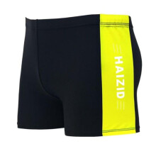 (geel, 5XL) Zwembroek voor volwassenen, middelhoge taille, elastische taille, patchworkkleur, waterafstotend,