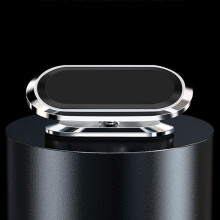 (zilver) Universele 360 graden rotatie creatieve autotelefoon navigatie multifunctionele sterke magnetische