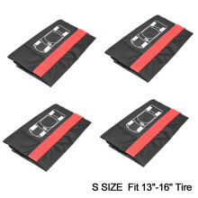(S-4 stuks) Bandenopbergzakken Polyester Autobandenaccessoires S/l Stofdicht Waterdicht Universele Auto