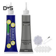 (grijs) Kunstleder reparatiegelset Goede kleurmatch Gemakkelijk te gebruiken kleurmatchende gel Meubelreparatieset