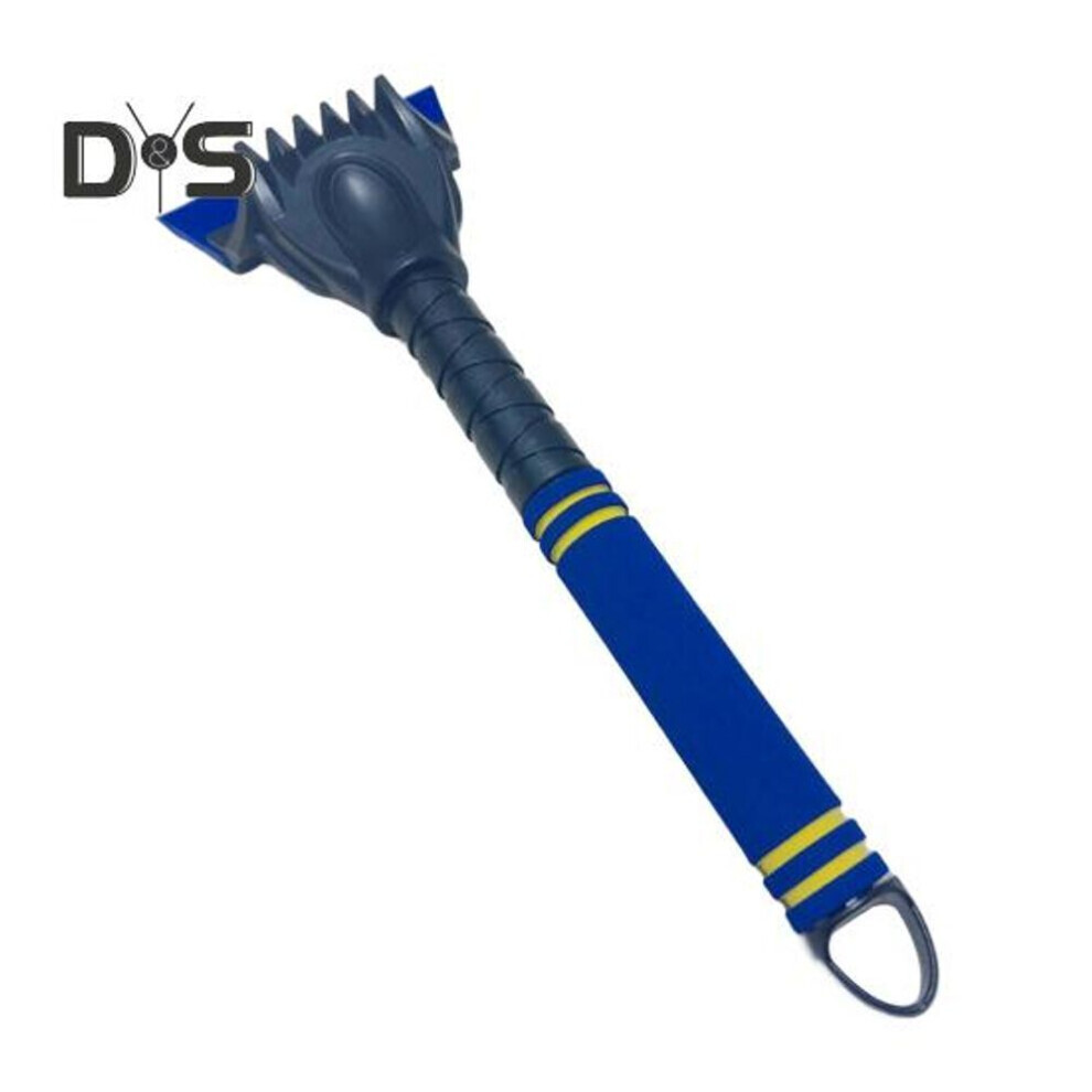 (bleu) Grattoir à glace pour pare-brise de voiture Pelle à neige Outil de déglaçage avec manche en mousse Outil de déglaçage et de dégivrage