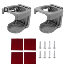 (grijs) 2 stuks opvouwbare bekerhouder, bekerhouder, console, fles, autoblikhouder voor auto's, vrachtwagens,