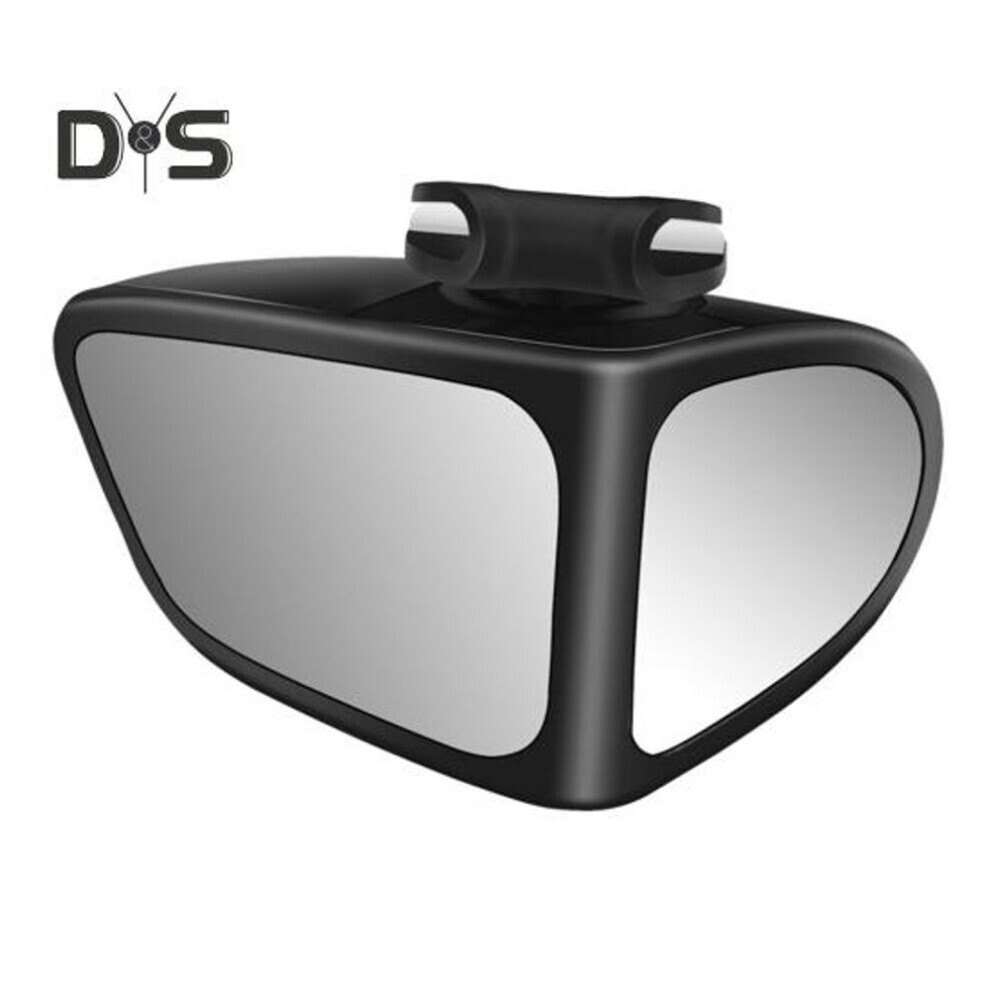 (noir, gauche) Miroir d'angle mort de voiture en verre clair double face pivotant à 360 universel Suv Truck Auto Wide Angle Left Right Rearview
