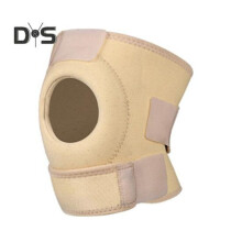 (Beige) Sport-Knieorthese zur Unterstützung von Knieschmerzen, verstellbarer elastischer Knieschutz,