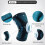 (blu) Ginocchiera protettiva per rotula, in silicone, con molla, per basket e corsa. 4