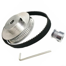 GT2 Aluminium Zahnriemen Umlenkrolle Lager 20 & 60 Zähne Breite 6mm Gürtel Kit
