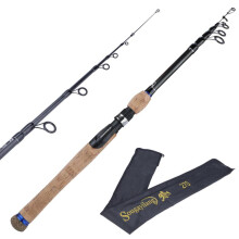 (spinnend 2,4m) Vishengel 1,8m-2,7m Spinhengel Koolstofvezel Buitensporten Feedervissen Reisvishengel