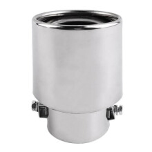 Embout de pot d'échappement arrière rond en acier inoxydable pour véhicule universel