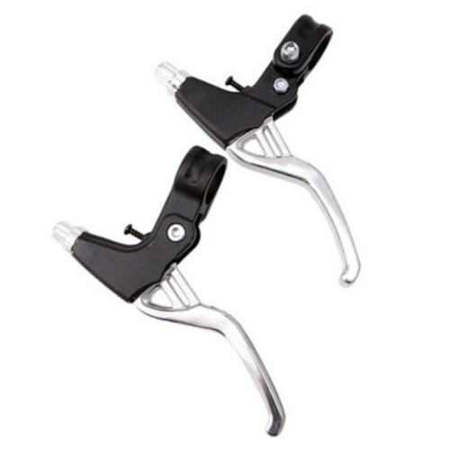 (black,silver) Super Wind 2pcs Mountain Folding Cycling Bicycle Brake Handle Lever Caliper Gear Tools