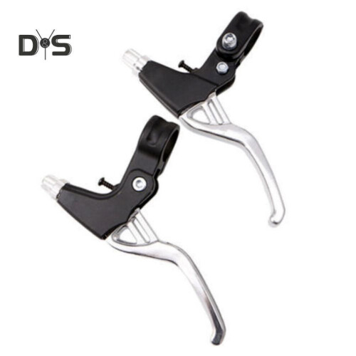 (black,silver) Super Wind 2pcs Mountain Folding Cycling Bicycle Brake Handle Lever Caliper Gear Tools 2