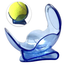 (blue) 1pcs Transparent Tennis Ball Clip Plastic Tennis Training Ball Holder