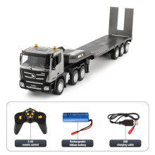 (1318)Huina 1:24 Alliage Télécommande Semi-Assez Camion Plateau Léger 2.4G RC Véhicules d'Ingénierie