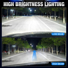 2x H4 LED-Scheinwerfer Auto & Motorrad CSP Turbo 6500K, 30.000 lm pro Paar, Canbus, IP68, 12 V