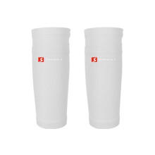 (wit, M) Leuke scheenbeschermers voor heren, wreef, voetbeschermers, sokkenbeschermers, locksleeves