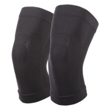 (zwart, M) Elastische brede toepassing compressie ultradunne bandage basketbal kniebrace voor beschermer